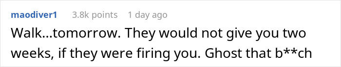 This Employee And Coworker Delivered 2-Week Notices At The Same Time, Enraging Toxic Boss