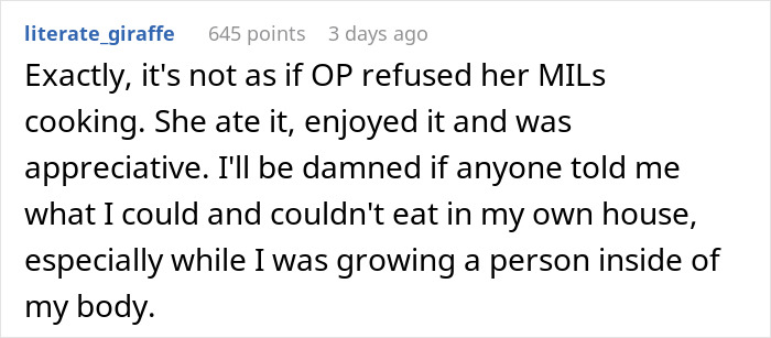 Pregnant Woman Feels Guilty For Ordering Chicken Wings And Upsetting Her Vegetarian MIL, Asks For Advice Online Pregnant Woman Feels Guilty For Ordering Chicken Wings And Upsetting Her Vegetarian MIL, Asks For Advice Online