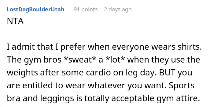 Woman Gets Fat-Shamed At A Gym And Is Ordered To &lsquo;Put On A Shirt&rsquo; By Entitled Girl Saying That Her Outfit Is &lsquo;Unsanitary&rsquo;