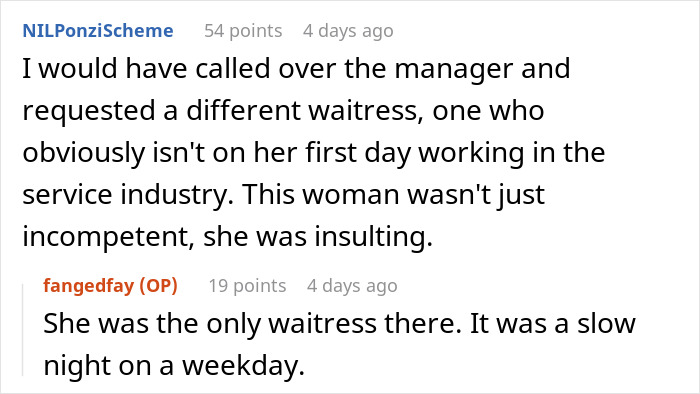 "I Wish I Could've Seen Her Face": Person Teaches Rude Waitress A Lesson After She Refused To Follow Their Food Order