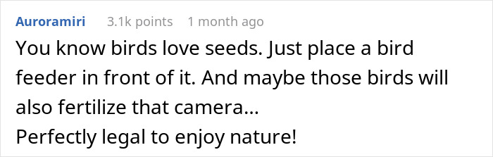 Neighbor Builds A Fence And Puts Up A Camera Facing This Guy&rsquo;s Yard, People In The Comments Come Up With The Best Solutions