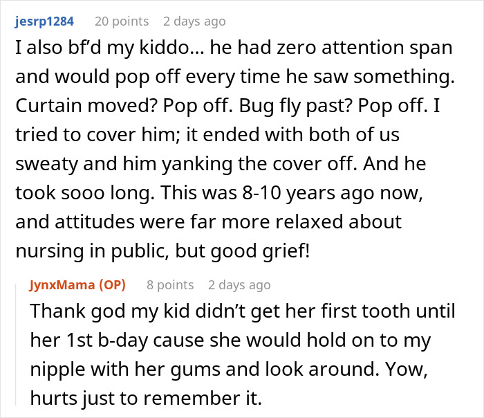"She Was Just Trying To Clean Out The Extra Milk In Her Mouth": Newborn 'Defends' Mom Being Told Off For Public Breastfeeding