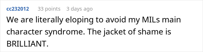 Bride Comes Up With A Brilliant Punishment For Anyone Who Shows Up In White To The Wedding After Seeing What MIL Plans On Wearing Bride Comes Up With A Brilliant Punishment For Anyone Who Shows Up In White To The Wedding After Seeing What MIL Plans On Wearing