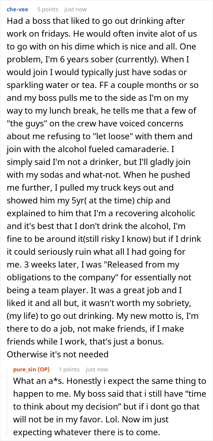 "This Isn't A Business Trip - It's A Vacation": Drama Ensues After Employee Refuses To Spend The Weekend With Her Coworkers "This Isn't A Business Trip - It's A Vacation": Drama Ensues After Employee Refuses To Spend The Weekend With Her Coworkers