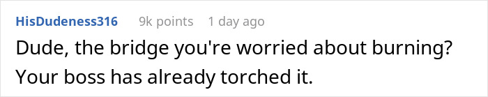 This Employee And Coworker Delivered 2-Week Notices At The Same Time, Enraging Toxic Boss