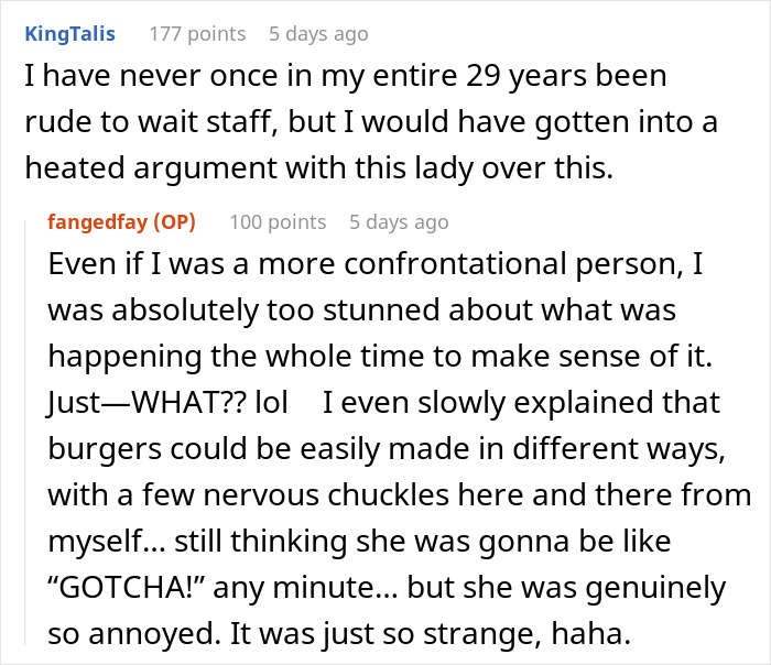 "I Wish I Could've Seen Her Face": Person Teaches Rude Waitress A Lesson After She Refused To Follow Their Food Order