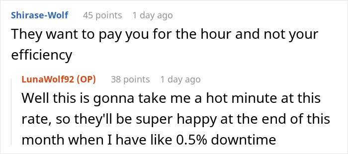 “I Got Reprimanded”: Worker Gets Called Out For Being Faster Than Others, So She Maliciously Complies With New Orders “I Got Reprimanded”: Worker Gets Called Out For Being Faster Than Others, So She Maliciously Complies With New Orders