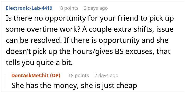 Woman Shares Her Experience With A Friend Who Brought Almost No Money On Vacation