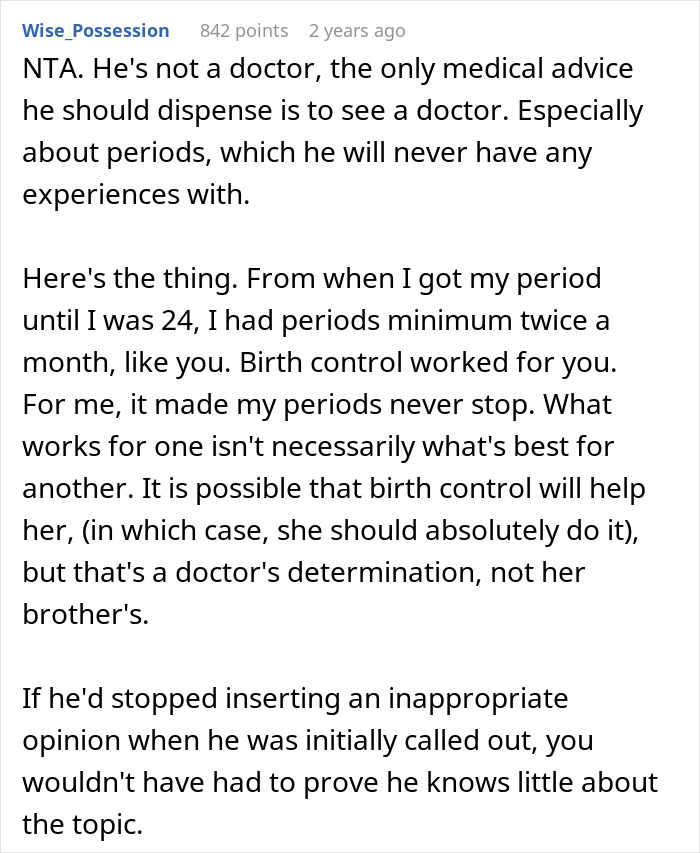 Guy Starts Mansplaining Periods To His Little Sister During Family Dinner, His Fianc&eacute;e Asks Him A Question That Shuts Him Down