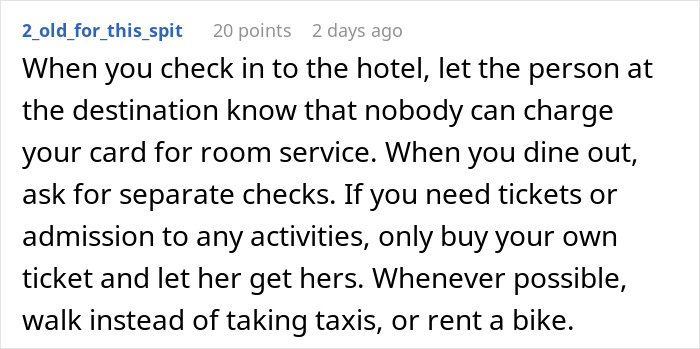 Woman Shares Her Experience With A Friend Who Brought Almost No Money On Vacation