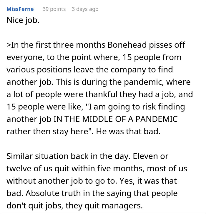 "I Am Not Allowed By Threat Of Legal Action To Be Involved In Their Affairs": Guy Does Exactly As His Ex-Boss Instructed