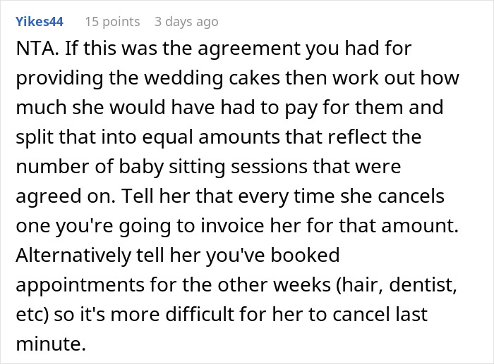 "The Bill Came Out Close To $1800": Woman Wants To Take Bride To Court After She Refused To Babysit Her Child After She Baked Her A Wedding Cake "The Bill Came Out Close To $1800": Woman Wants To Take Bride To Court After She Refused To Babysit Her Child After She Baked Her A Wedding Cake