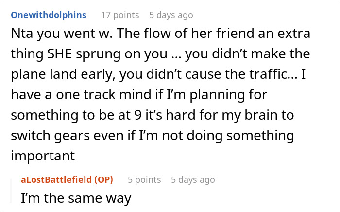 "Am I A Jerk For Picking My Wife Up From The Airport 10 Minutes Late?" "Am I A Jerk For Picking My Wife Up From The Airport 10 Minutes Late?"