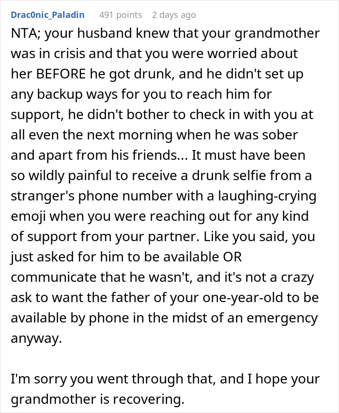 Man Thinks He Shouldn&rsquo;t Have To Disrupt His Plans To &ldquo;Cater To His Wife&rdquo; After Family Emergency Leaves Her Anxious And Alone