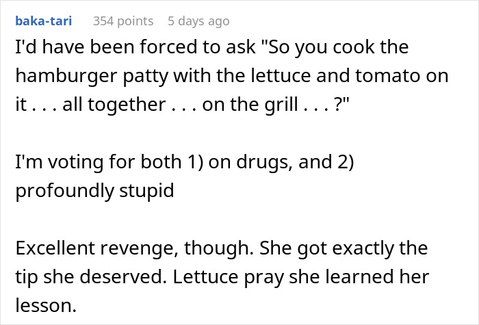 "I Wish I Could've Seen Her Face": Person Teaches Rude Waitress A Lesson After She Refused To Follow Their Food Order