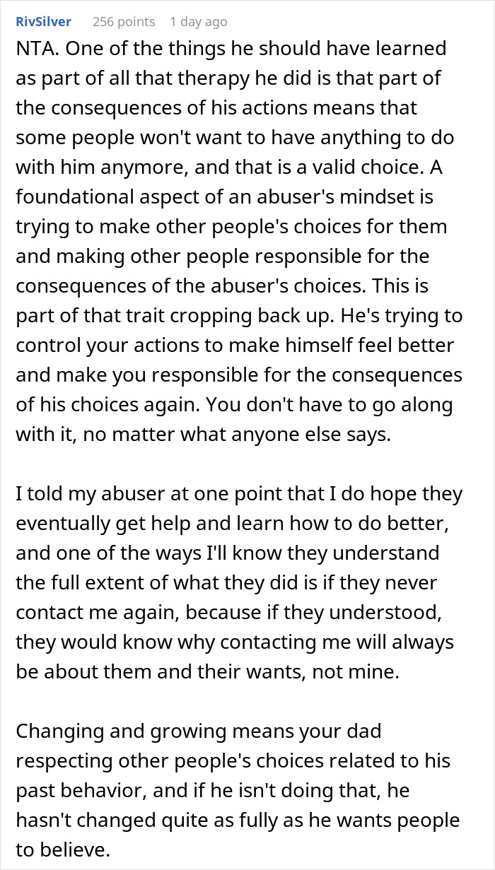 Dad Expects Kid To Forgive 20 Years Of Abuse Because He&rsquo;s &ldquo;Changed&rdquo;, They Tell It Like It Is