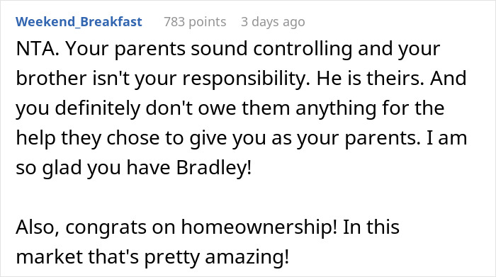 "They Said I Needed To Get Rid Of Bradley": Parents Freak Out After Their Adult Child Gets A Dog, Because Their Younger Son Is Allergic