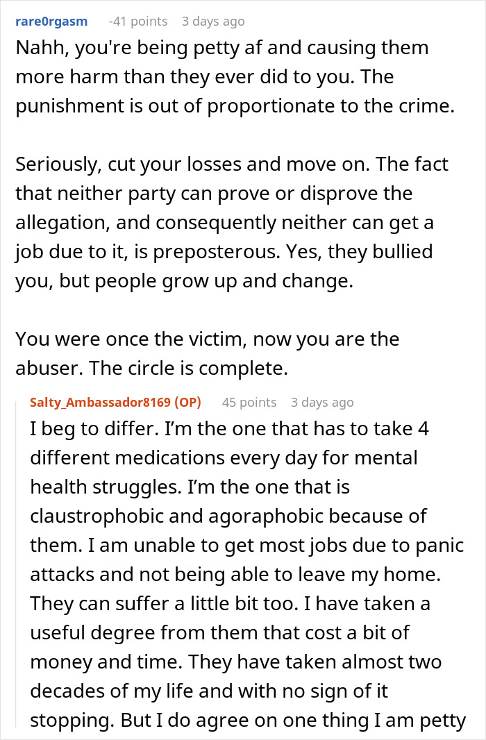 Woman Gets Revenge On Her School Bullies: &ldquo;I Made It So They Won&rsquo;t Ever Get A Job In Their Chosen Degree&rdquo;