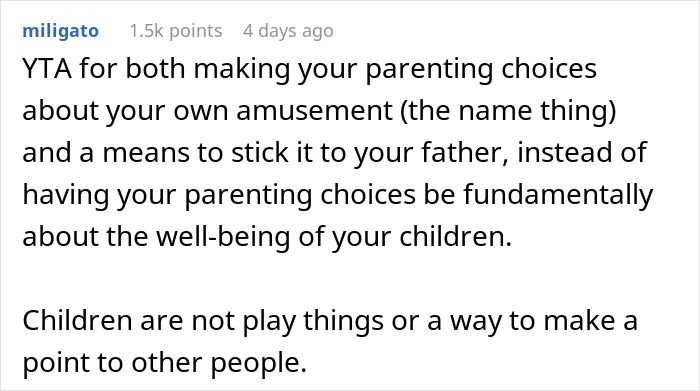 Dad Uses His Kids As Props To Make A Point To His Father That He Was Always Emotionally Distant, Upsetting Everyone