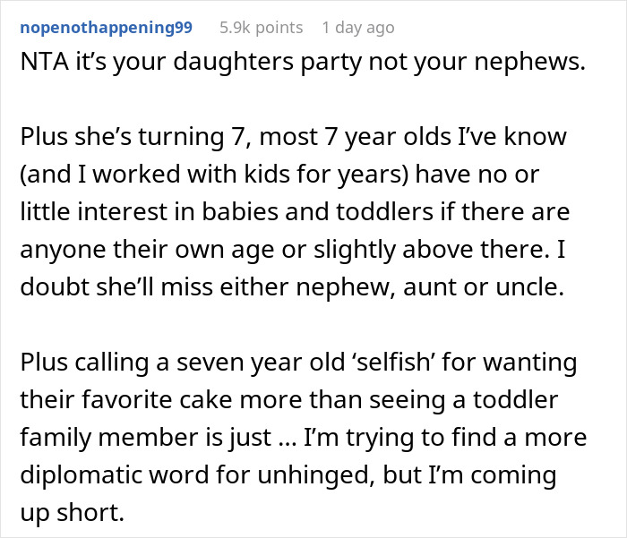 Birthday Girl Requests Cake That Her Cousin Is Allergic To, Causes Drama In The Family Birthday Girl Requests Cake That Her Cousin Is Allergic To, Causes Drama In The Family