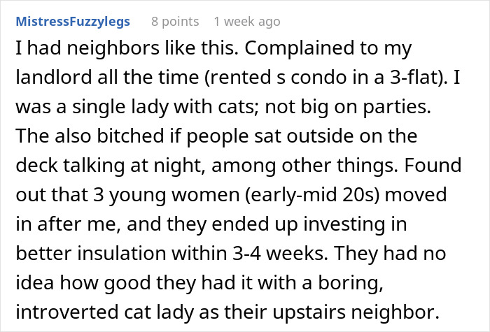 Ultra-Sensitive Elderly Couple Go Berserk Every Time Their Upstairs Neighbor Makes A Noise, To The Point Of Calling Cops Over A Microwave