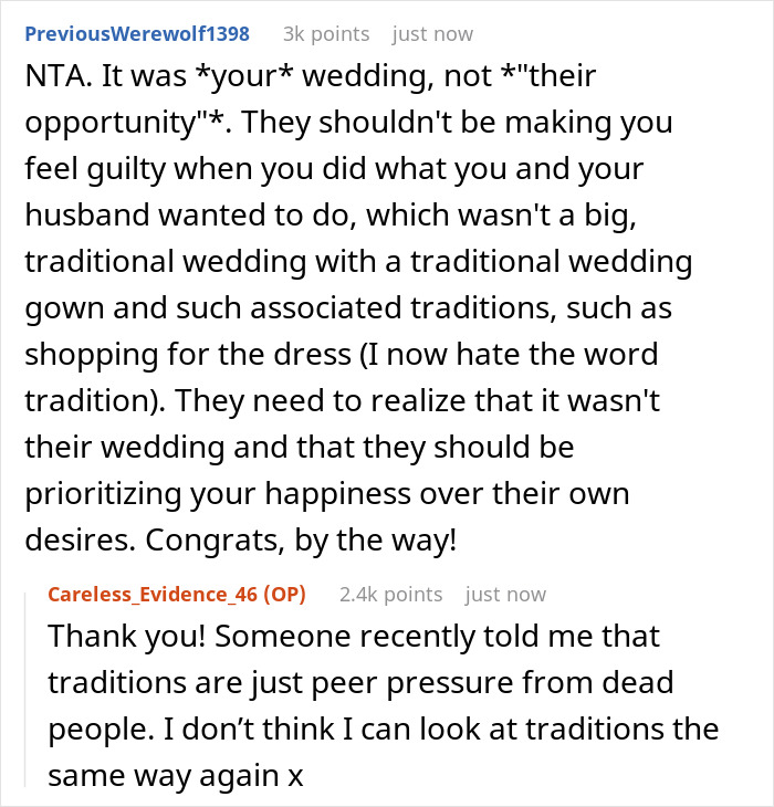 &ldquo;[Am I The Jerk] For Taking Away Everyone&rsquo;s Chance To Be Involved With The Wedding?&rdquo;