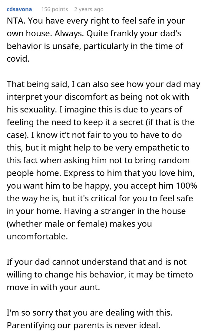 Teen Tells Dad He&rsquo;ll Leave The House If He Won&rsquo;t Stop Bringing Random Men Over