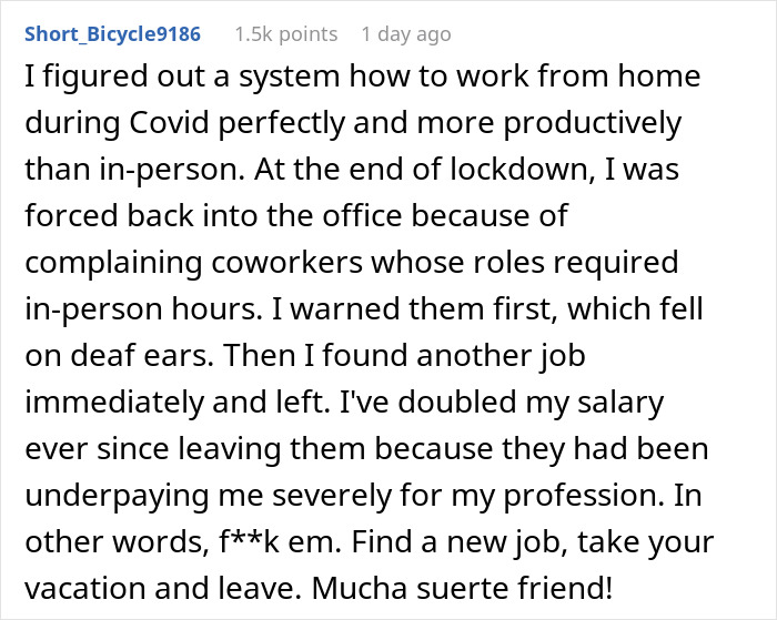 Boss Turns Down This Employee&rsquo;s Vacation To Europe Because They Feel That Taking 7-9 Days Off Is &lsquo;Unfair&rsquo; To Others