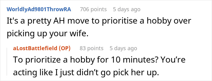 "Am I A Jerk For Picking My Wife Up From The Airport 10 Minutes Late?" "Am I A Jerk For Picking My Wife Up From The Airport 10 Minutes Late?"