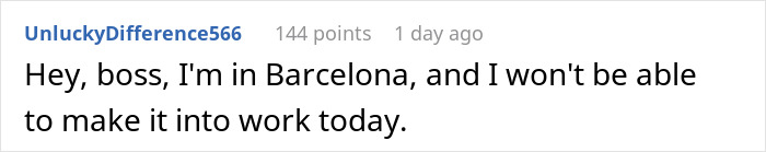 Boss Turns Down This Employee&rsquo;s Vacation To Europe Because They Feel That Taking 7-9 Days Off Is &lsquo;Unfair&rsquo; To Others