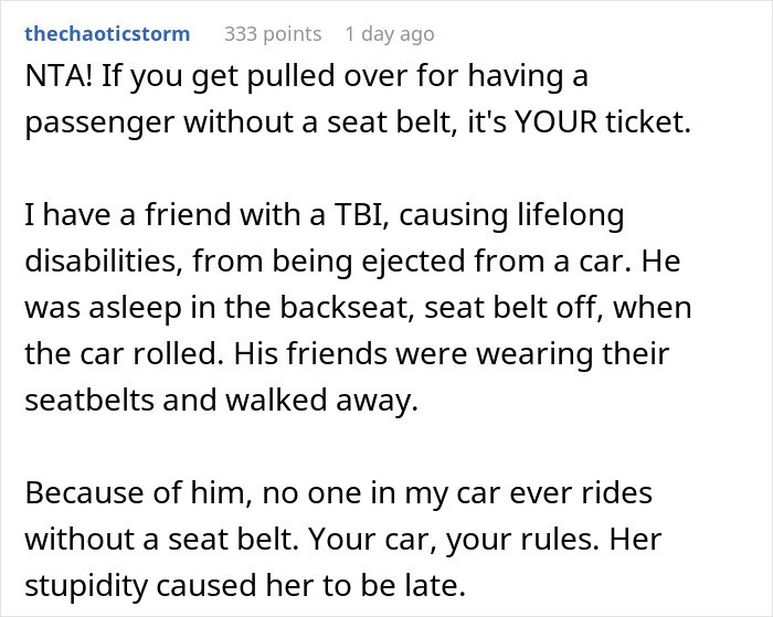 Woman Rages At Friend For Ignoring Her Trauma And Trying To Get Her To Put Her Seatbelt On Woman Rages At Friend For Ignoring Her Trauma And Trying To Get Her To Put Her Seatbelt On