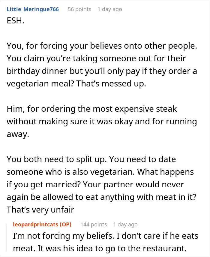 &ldquo;[Am I The Jerk] For Refusing To Pay For My Bf&rsquo;s Food On His Birthday And Getting Him Banned From A Restaurant?&rdquo;
