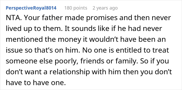 Dad Promises His Daughter College Fund, Ends Up Spending All The Money On His Wedding, Is Offended After Daughter Cuts Ties With Him Dad Promises His Daughter College Fund, Ends Up Spending All The Money On His Wedding, Is Offended After Daughter Cuts Ties With Him