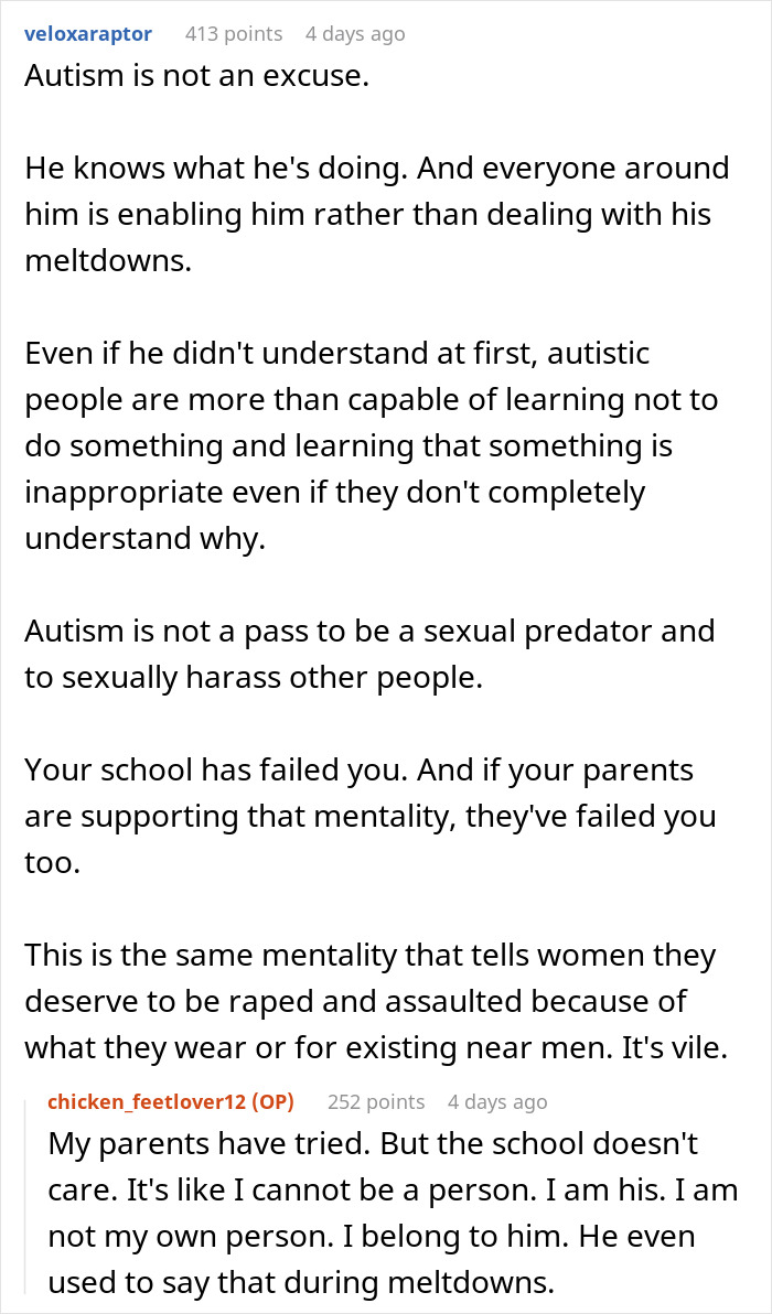 Girl Faces Backlash After Punching An Autistic Kid In The Face After He Groped Her, Asks For Advice Online