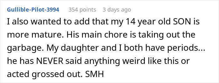 Boyfriend Shames Girlfriend For Throwing Away Her Pads In His Bathroom Trash Can, Causes Outrage Online