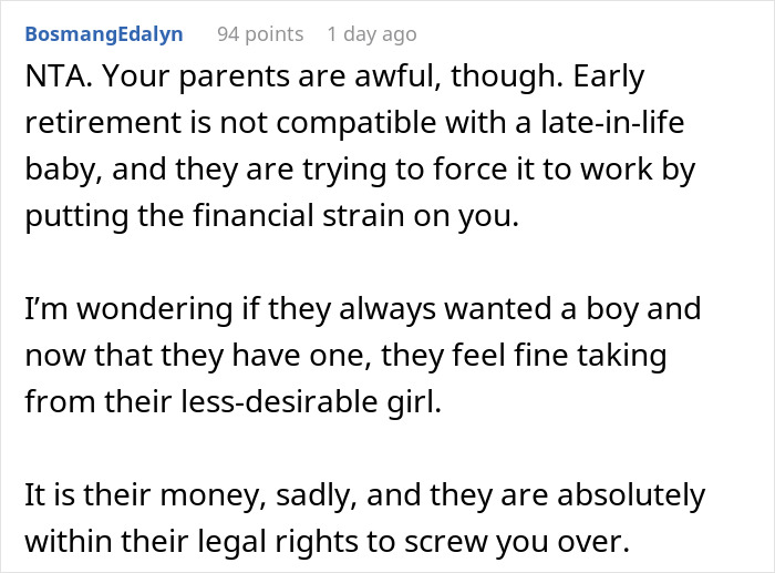 Young Woman Is Surprised After Finding Out That Her Savings Fund Is Minimized Due To Her Parents&rsquo; Plan To Retire Early