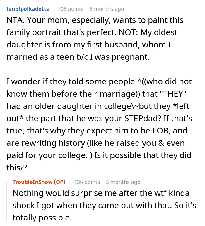 Mom Gets Mad Over Daughter's Refusal To Let Stepdad Walk Her Down The Aisle