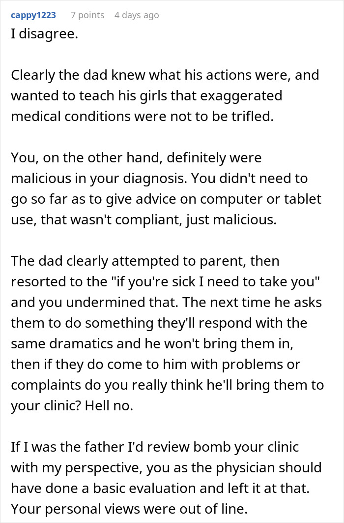 Dad Thinks He's Being Smart By Taking His Daughters To Emergency Care To Prove They're Faking Their Symptoms, Regrets It Dad Thinks He's Being Smart By Taking His Daughters To Emergency Care To Prove They're Faking Their Symptoms, Regrets It