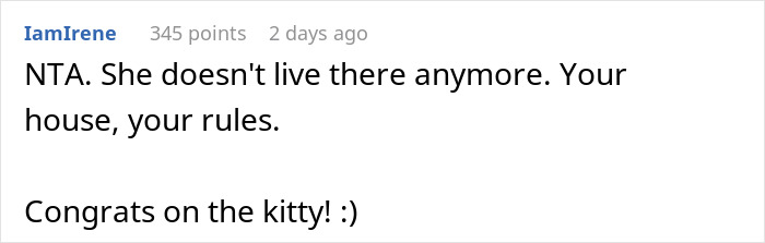 Person Gets Bashed By Cat-Allergic Ex-Roomie For Getting A Cat Before She Was Able To Gather The Rest Of Her Things