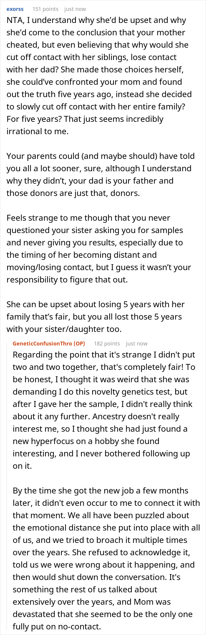 Woman Does A DNA Ancestry Test And Discovers She Isn’t Biologically Related To Her Dad, Cuts Everyone Off And Learns The Truth 5 Years Later Woman Does A DNA Ancestry Test And Discovers She Isn’t Biologically Related To Her Dad, Cuts Everyone Off And Learns The Truth 5 Years Later