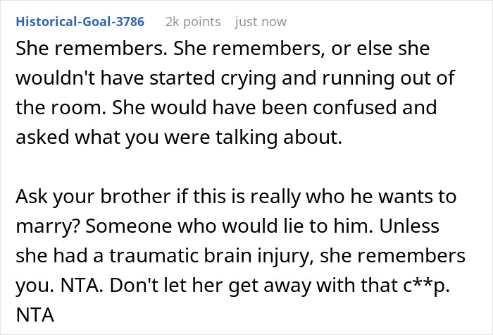 Brother Introducing His Fianc&eacute;e At A Family Event Takes A Turn When His Sister Recognizes Her High School Bully And Sheds Light On Her Past