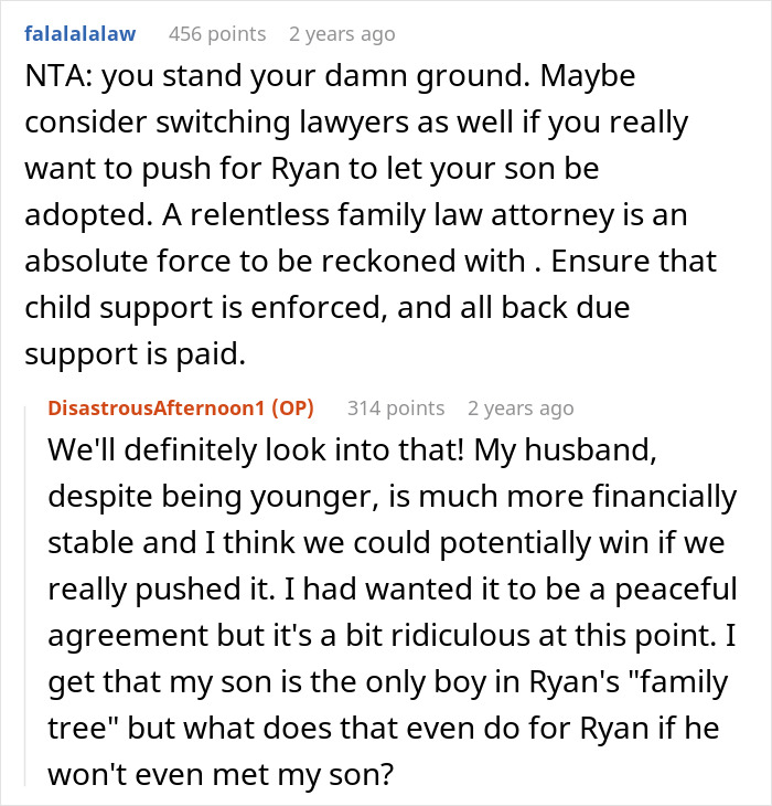 Woman's Ex Finds Out What Her New Husband Does For A Living, Demands Child Support Be Dropped