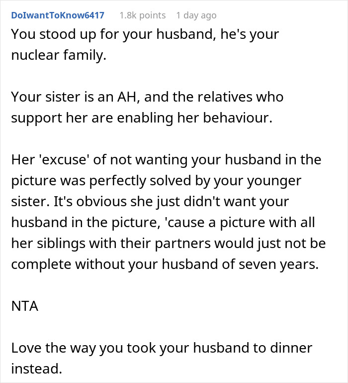 Bride Doesn't Want Brother's Husband "Ruining The Aesthetic" In Wedding Photos, Is Surprised When They Leave The Party Bride Doesn't Want Brother's Husband "Ruining The Aesthetic" In Wedding Photos, Is Surprised When They Leave The Party