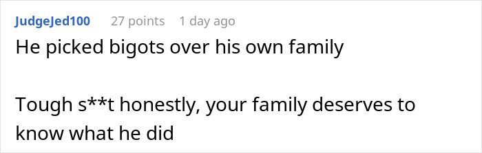 “Two Fronts Formed”: A Man’s Absence From A Wedding Causes Chaos, As The Reason He Didn’t Attend Splits The Family “Two Fronts Formed”: A Man’s Absence From A Wedding Causes Chaos, As The Reason He Didn’t Attend Splits The Family