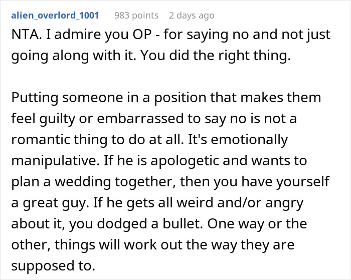 Boyfriend Invites Woman To A Fancy Party, She Realizes It's Actually A Surprise Wedding For Her And Leaves