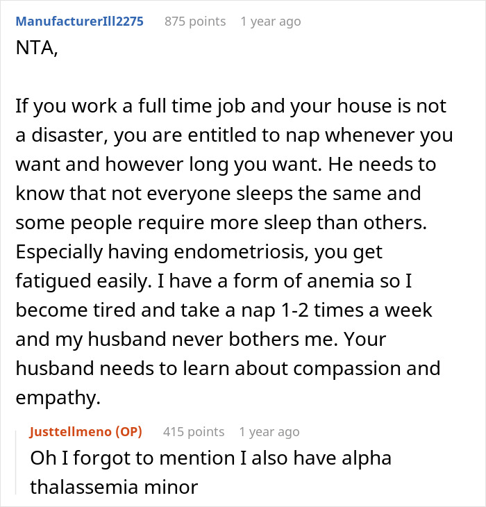 &ldquo;I Can Nap Whenever I Want&rdquo;: A Woman Wonders If She Is In The Wrong For Constantly Napping After Work