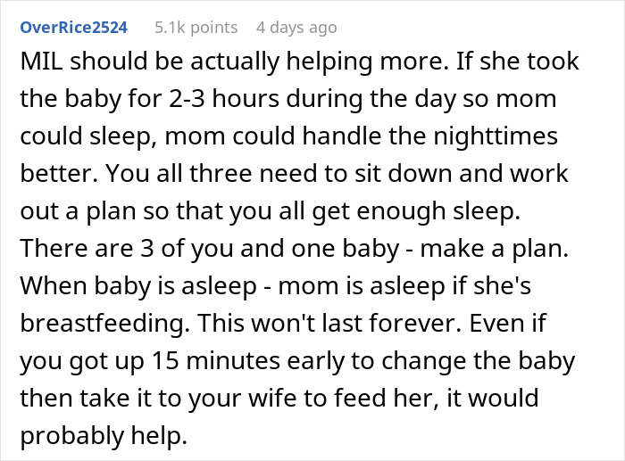 Dad Says His Sleep Is More Important Than Helping With The Baby At Night Because Of His Job, Asks For People's Perspectives Online