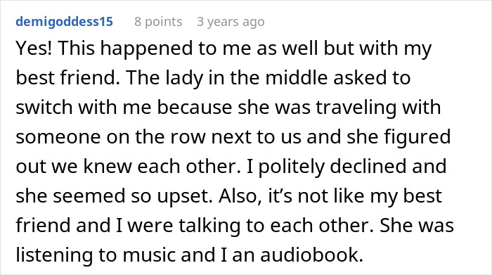 Guy Deals With Entitled Parent Using Movies Quotes When She Won't Stop Pestering Him About Switching Seats