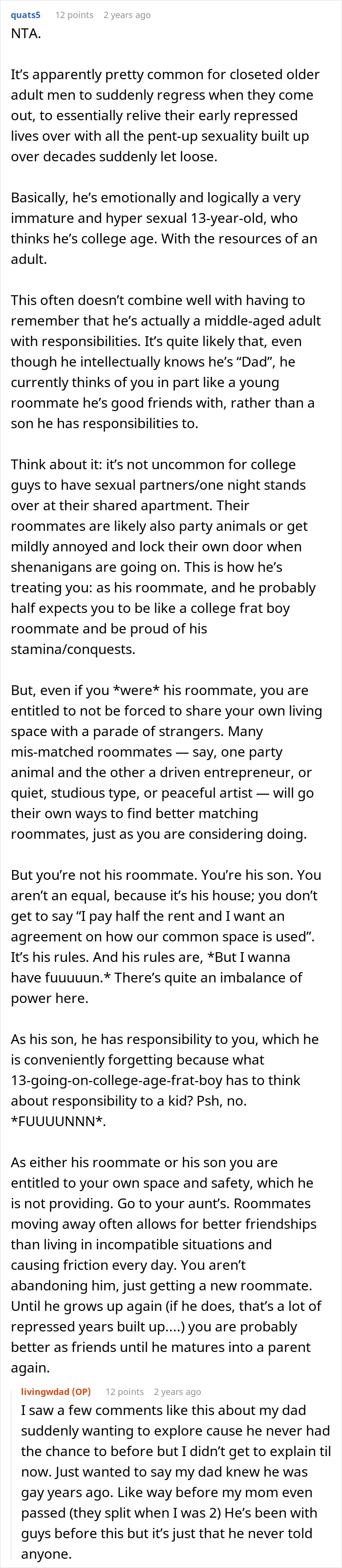 Teen Tells Dad He&rsquo;ll Leave The House If He Won&rsquo;t Stop Bringing Random Men Over