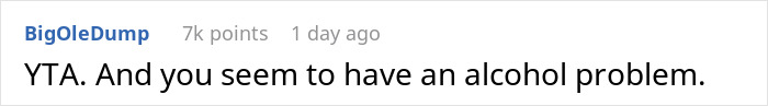 "Am I The Jerk For Being Pissed There Was No Alcohol At A Wedding?"